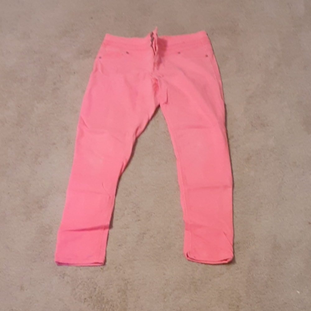 Neon orange pants